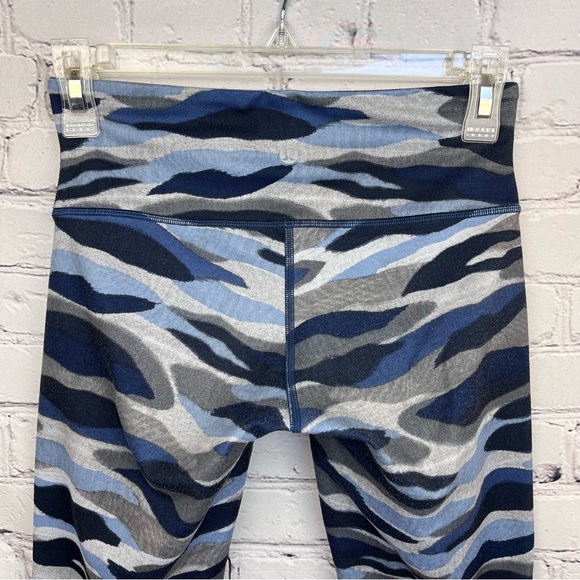 Lululemon Wunder Under Crop III Mini Coast Camo Deep Navy Multi Sz 4 - Picture 10 of 13